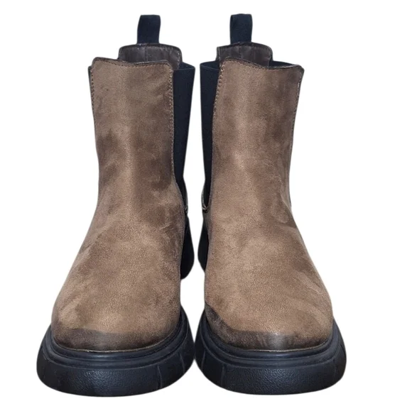 Zigi Soho Taupe Cameren Chelsea Burnished Round Toe Women's Boots Size 9 - Picture 4 of 7